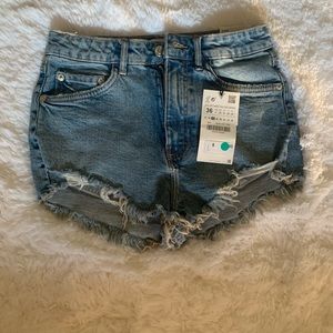 Zara denim shorts
